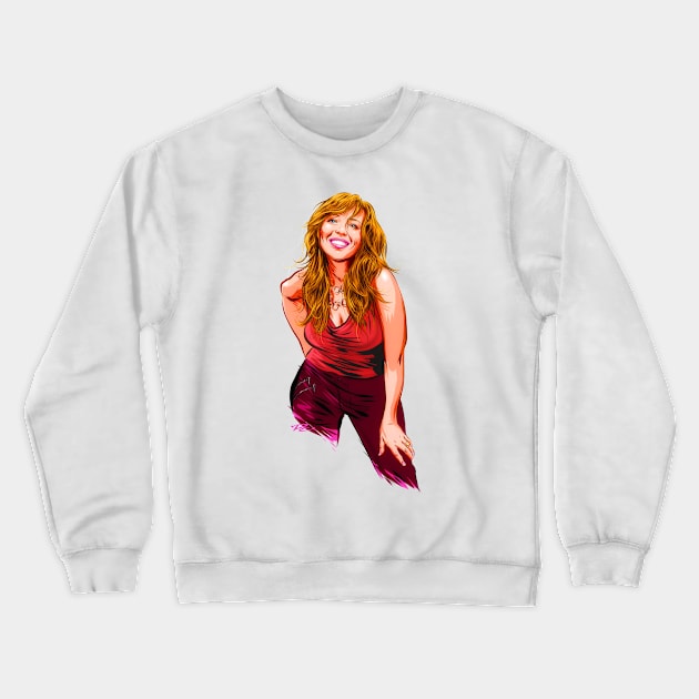 Rebecca Lynn Howard - An illustration by Paul Cemmick Crewneck Sweatshirt by PLAYDIGITAL2020